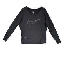 NIKE Women&#39;s M Dri-FIT Therma All Time Epic Fitness Workout LS Sweatshirt Top - £19.00 GBP