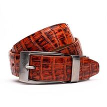 Riccardo Genuine Exotic Caiman Fuscus-belly Belt Rustic Cognac image 2
