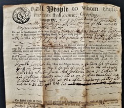 1756 antique COLONIAL DEED falmouth gorham york me Joshua Bangs Samuel C... - £215.09 GBP