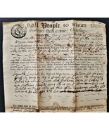 1756 antique COLONIAL DEED falmouth gorham york me Joshua Bangs Samuel C... - £215.09 GBP