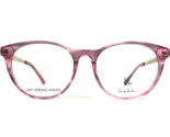 Nicole Miller Gafas Monturas ELLA C02 Rosa Claro Bocina Oro Redondo 48-1... - $55.57