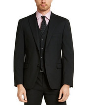 Alfani Mens Slim-Fit Stretch Navy Bl Black 44R - $68.00