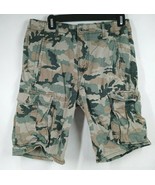 Levi&#39;s Men&#39;s Green Camo Cargo Shorts Size 29 - $24.74