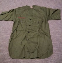 008 Vintage Boy Scout BSA Uniform Shirt Sanforized - £35.97 GBP