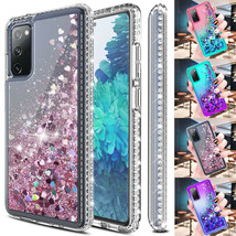 For Samsung Galaxy S21/S20 FE/Note 20 Ultra Case Liquid Bling Luxury Phone Cover - £10.32 GBP+