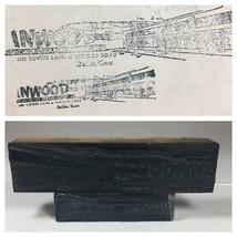 Letterpress printing block Inwood Hardware Dallas Texas Advertising - $5.88