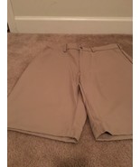 Ben Hogan Performance Men&#39;s Khaki Shorts Zip and Button Size 32 Khaki - $35.89
