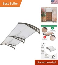 Weather-Resistant Polycarbonate Awning for Doors &amp; Windows - Easy Assembly - $2,381.76 MXN