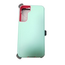 Heavy Duty Case Cover w/Clip Holster Water BLUE/PINK For Samsung S22 Plus 5G - £6.84 GBP