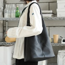 Casual Women Shoulder Bag Large Capacity Shopping Bags Female Tote Handbag Solid - £42.18 GBP