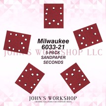 Milwaukee 6033-21 1/4 Sheet 5-Pack Sandpaper Blowout! 17 Grits! - $2.99