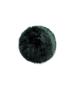 AYY Ostrich Feather Forest Green Circle Zip Top Mini Clutch Pouch Handbag - $276.00