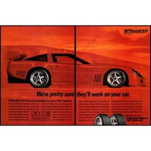 1995 BF Goodrich Tires SCCA Calloway 2 Page Vintage Print Ad Stock Car Wall Art - $10.97