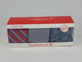 Pack of 3 Ties Saddlebred from Belk RN 43170 New in Package - £18.98 GBP