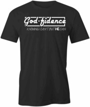 GOD-FIDENCE HE CAN TShirt Tee Short-Sleeved Cotton CLOTHING CHRISTIAN S1... - £14.41 GBP+