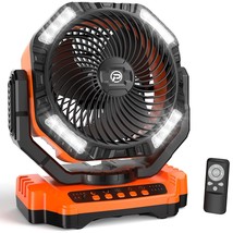 40000Mah Rechargeable Battery Operated Fan, Auto Oscillating Camping Fan... - $240.99