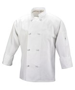 Mercer Culinary Chef Jacket White Unisex Trad Buttons Aug Escoffier Size... - $33.08 CAD