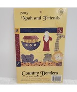 What&#39;s New Country Borders Iron-On Fabric Appliques Noah and Friends Kit... - $7.07