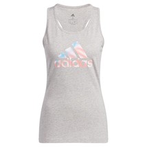 MSRP $25 Adidas Womens Americana Graphic Tank Top Gray Size Small - £6.73 GBP
