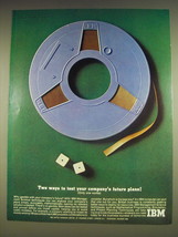 1963 IBM computers Ad - Two ways to test your company's future plans! - $18.49