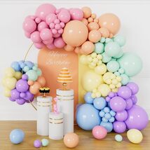 Pastel Rainbow Balloon Garland Kit 114PCS Birthday Baby Shower Decor - $29.99