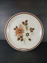 WOODHAVEN PLEASANT GROVE Floral Stoneware DINNER PLATE 10 1/2&quot; - $7.91