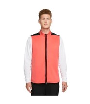 Nike Golf Men&#39;s Therma Fit Victory Full-Zip Vest Size M Salmon/Pink DQ4573-814 - £26.54 GBP