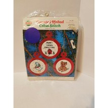 Cross Stitch Kit Vintage Christmas Ornaments Home Duck Bear #531 Needlem... - £7.90 GBP