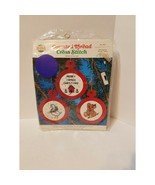 Cross Stitch Kit Vintage Christmas Ornaments Home Duck Bear #531 Needlem... - £7.77 GBP