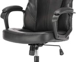 Ergonomic Computer Gaming Chair: Pu Leather Desk Chair With Lumbar, And ... - $163.97
