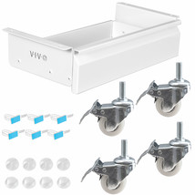 VIVO White 16&quot; Desk Drawer with Cable Management Ties, M8 Casters, Acces... - £79.66 GBP