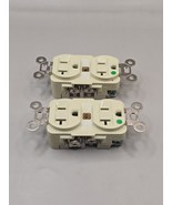 LOT OF 2 HUBBELL PRO WHITE DUPLEX RECEPTACLE HOSPITAL GRADE  125V - $29.22 CAD