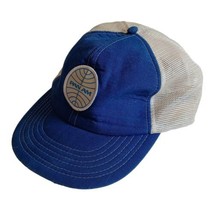 Vintage Pan Am Airlines Pan American Trucker Mesh Snapback Hat Cap Blue - £20.31 GBP