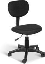 Black Desk Chair Ergonomic Computer Office Lumbar Task Swivel Seat Mid B... - $59.50