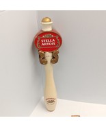 Vintage Stella Artois Belgium Keg Beer Tap Handle Draft Used Dad Man Cav... - $14.89