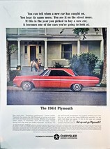 1964 Chrysler Plymouth &quot;Get Up and Go Plymouth&quot; 1963 Vintage Print Ad - $178.92 MXN