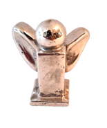 Vintage Jan Barboglio Mini Guardian Angel Cast &amp; Plated in Nickel 3&quot; x 2... - $98.99