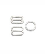 Fujiyuan 5 Sets 10mm 3/8&quot; Metal Bra Strap Adjustment Sliders Hook O Ring... - $108.75 MXN