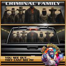 Criminal Family - Truck Back Window Graphics - Customizable - £46.31 GBP+
