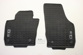 New OEM Genuine Audi Q3 Black Floor Mats Front All Weather Rubber 2013-2... - £57.55 GBP