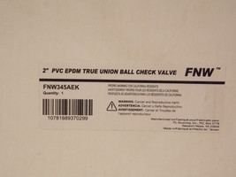 Fnw FNW345AEK 2&quot; Plastic Union Npt X Union Socket Weld Pvc Ball Check Valve - £70.88 GBP