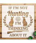 Hunting Stencil Pattern with Rabbits for Home Decor, DIY Projects, Perfe... - $21.33 CAD+
