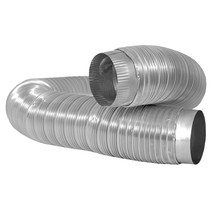 Everbilt 4in x 8ft Heavy Duty Aluminum Duct with Collar - £14.20 GBP