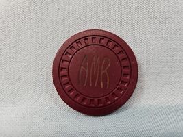 Vintage AMR Unidentified Gambling Club Poker Chip RED - $3.95