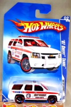 2009 Hot Wheels #108 HW City Works 2/10 &#39;07 CHEVY TAHOE White Variant w/BlkOH5Sp - £9.78 GBP