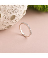 Minimal Cubic Zirconia 925 Sterling Silver Ring - £25.92 GBP