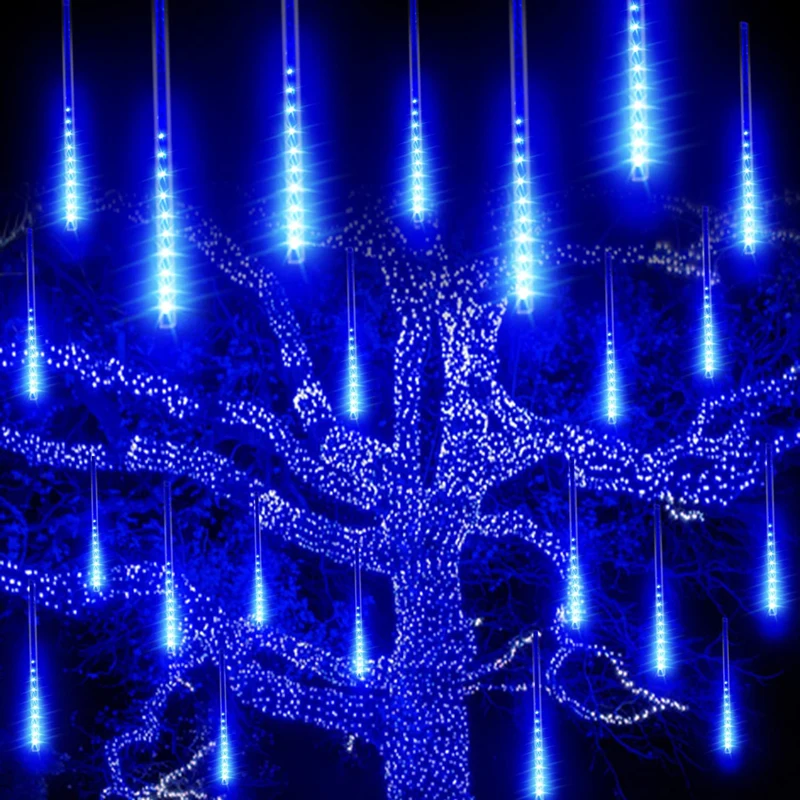Solar LED Meteor Shower Lights Outdoor Waterproof Garden Fairy String Lights For - £109.72 GBP