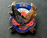 WWII WORLD WAR 2 D-DAY NORMANDY INVASION 1944 LAPEL PIN 1 INCH - $5.74