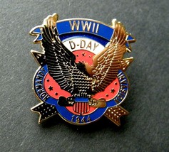 WWII WORLD WAR 2 D-DAY NORMANDY INVASION 1944 LAPEL PIN 1 INCH - £4.48 GBP