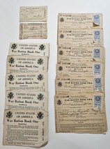 Lot Of  War Ration Books WW2, 1942 &amp; 1942 BOOK 1 &amp; 2  WWII military, Etc. - £16.40 GBP